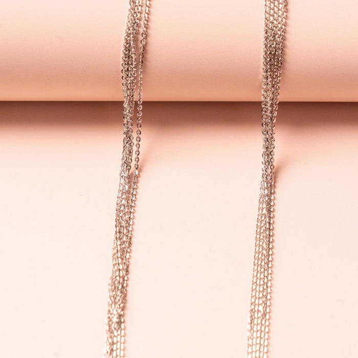 Triple Layer 925 Sterling Silver Anklet