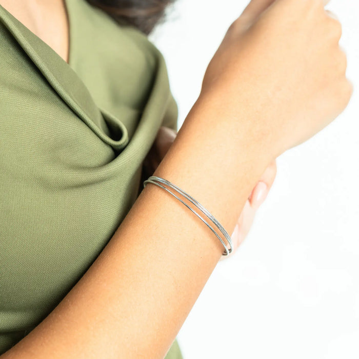 Infinity Layers 925 Silver Bracelet