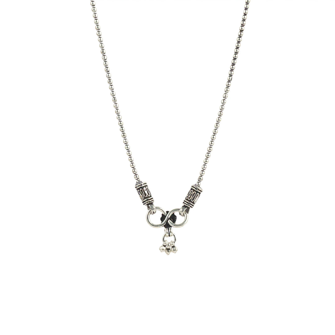 Vintage tribal bead chain anklet