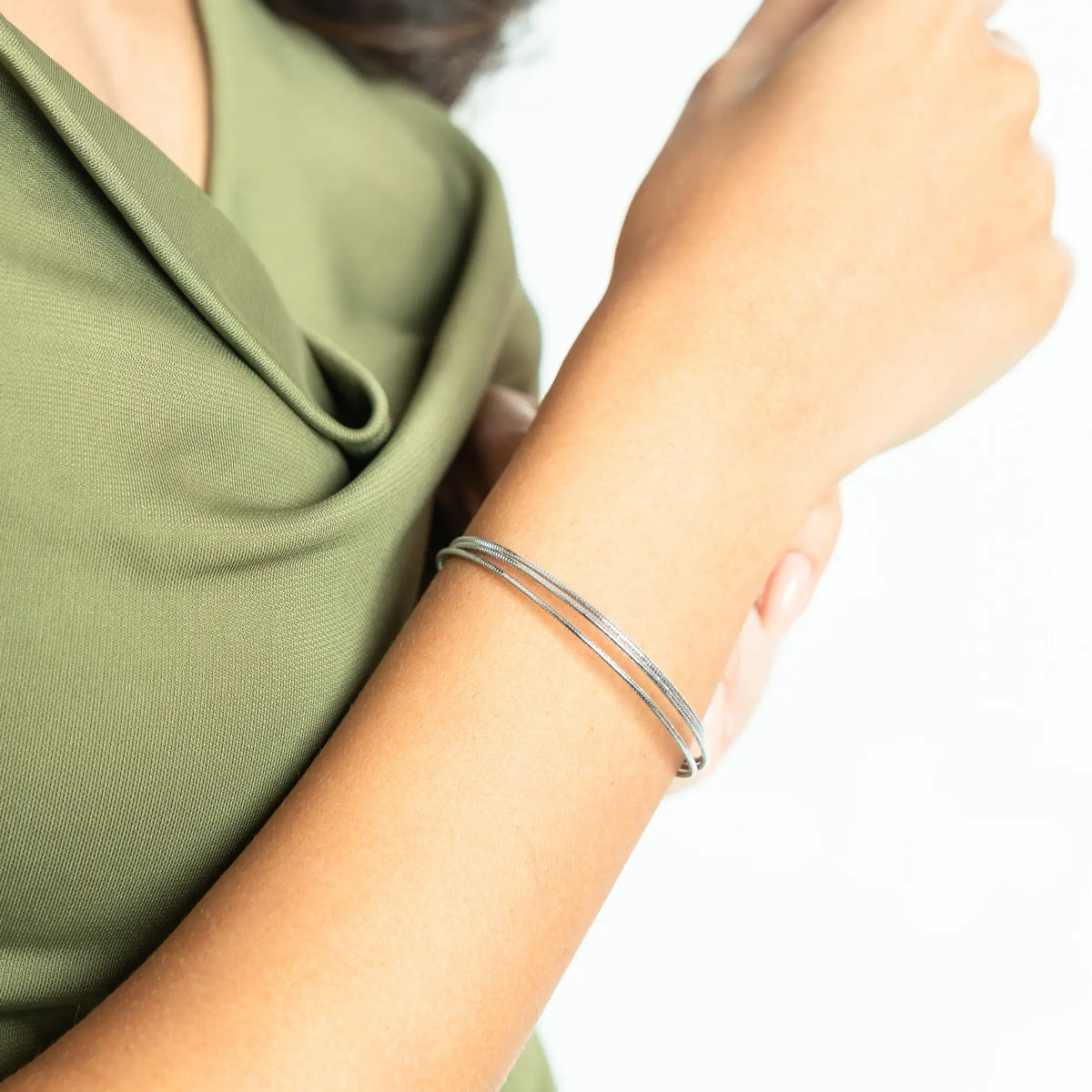 Infinity Layers 925 Silver Bracelet