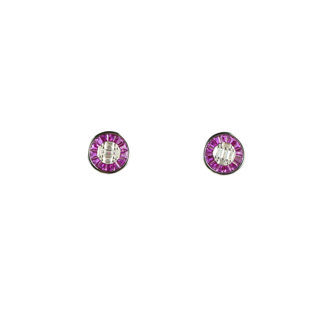 Pink Stone Studs