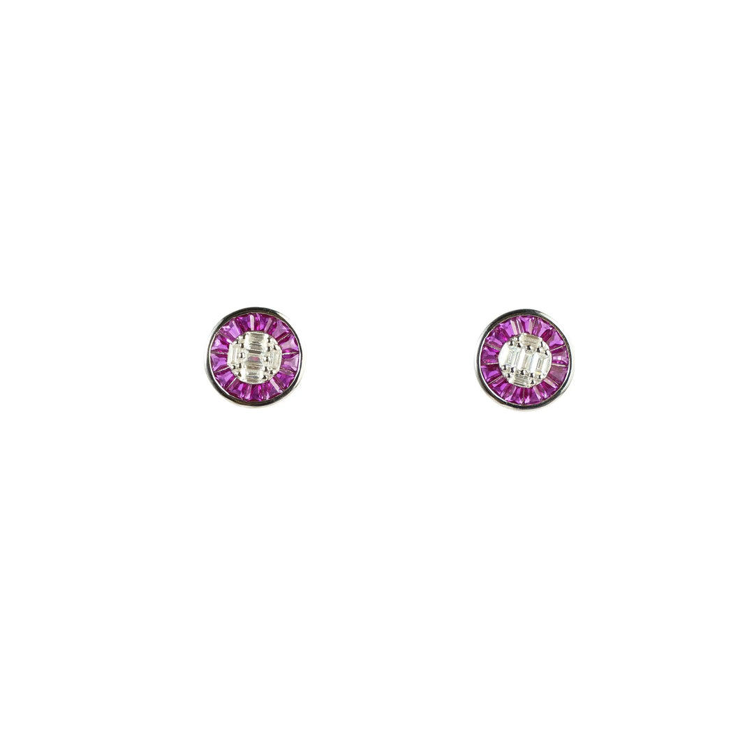 Pink Stone Studs