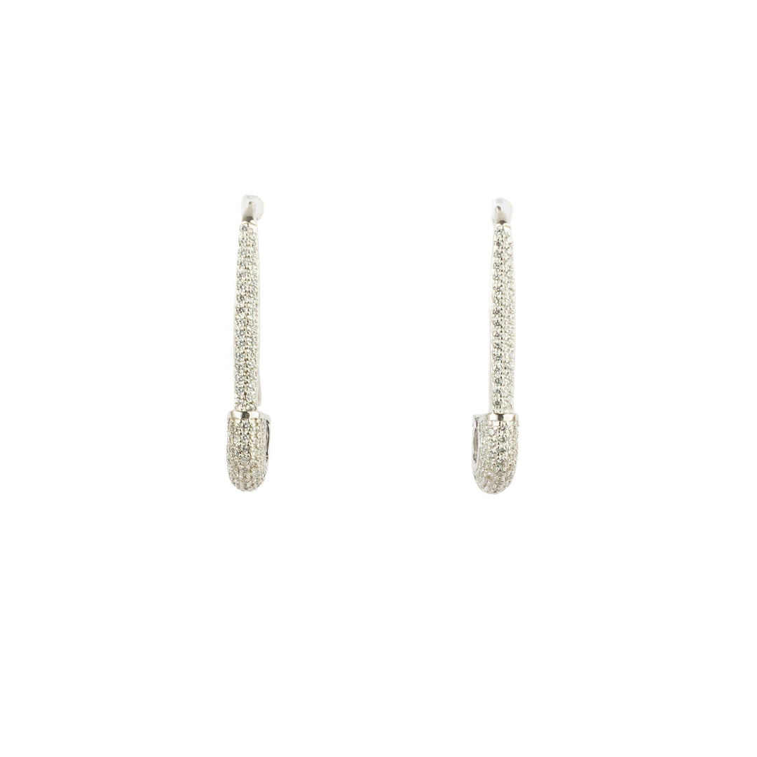 Silver Pin Earing