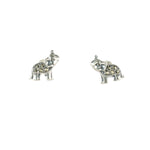 Load image into Gallery viewer, Silver Elephant Studs