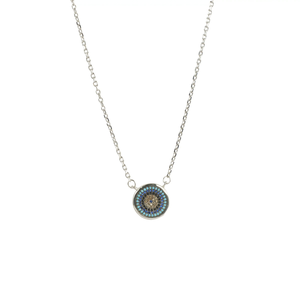Evil Eye Spark 925 Silver Necklace — detail view 2