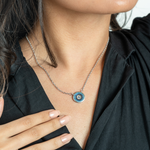 Load image into Gallery viewer, Evil Eye Spark Necklace