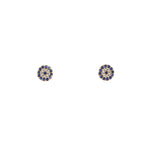 Load image into Gallery viewer, Blue Stone Round Earings