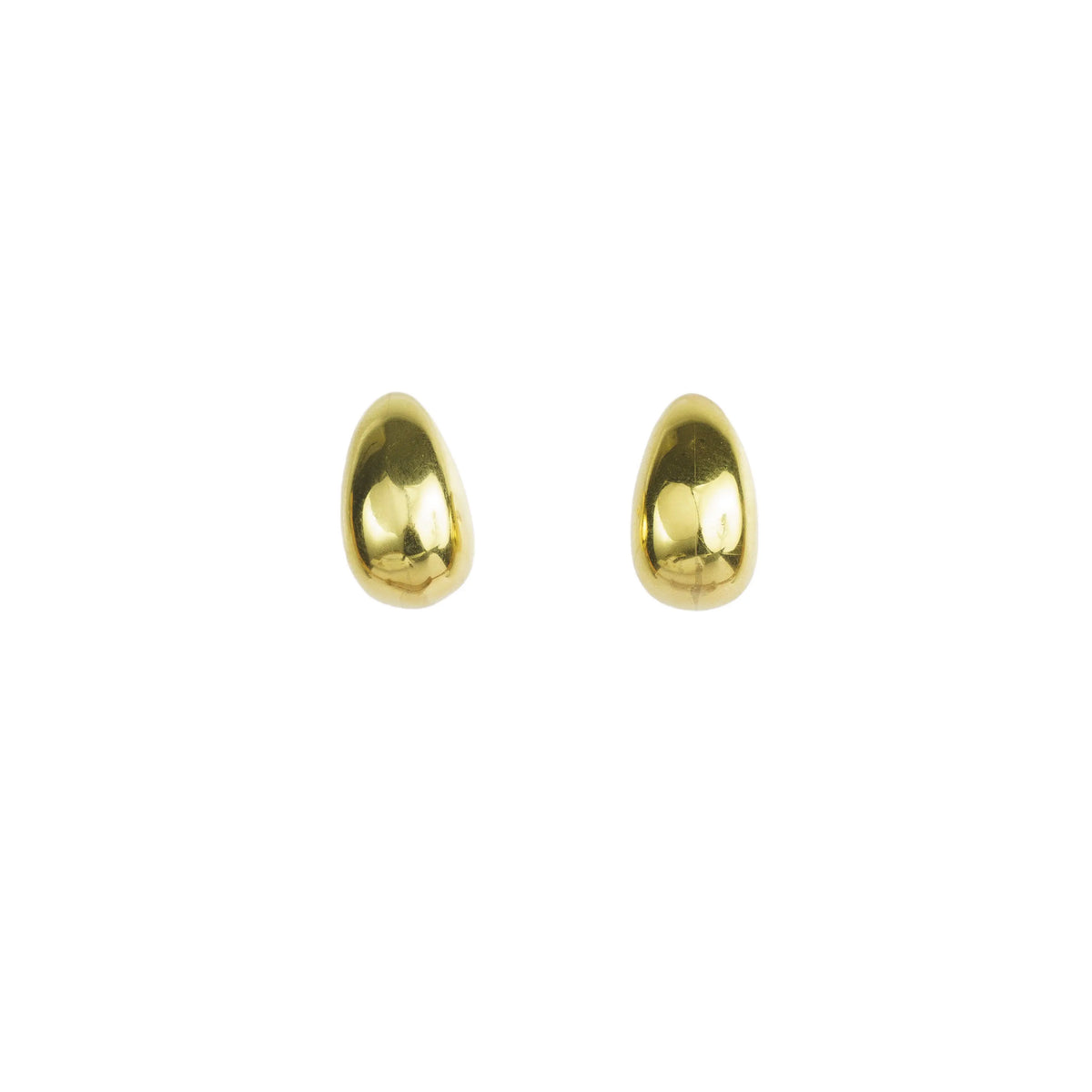 Golden Drop 925 Silver Earrings — detail view 2