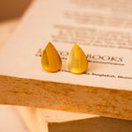 Load image into Gallery viewer, Golden Leaf Studs