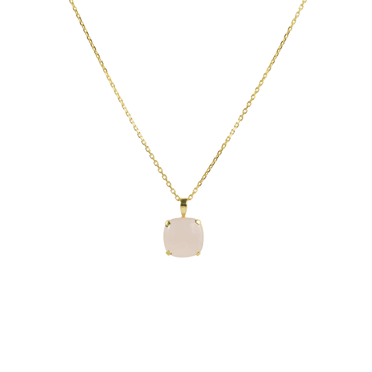 Rosaline Rose Gem 925 Silver Necklace — detail view 3