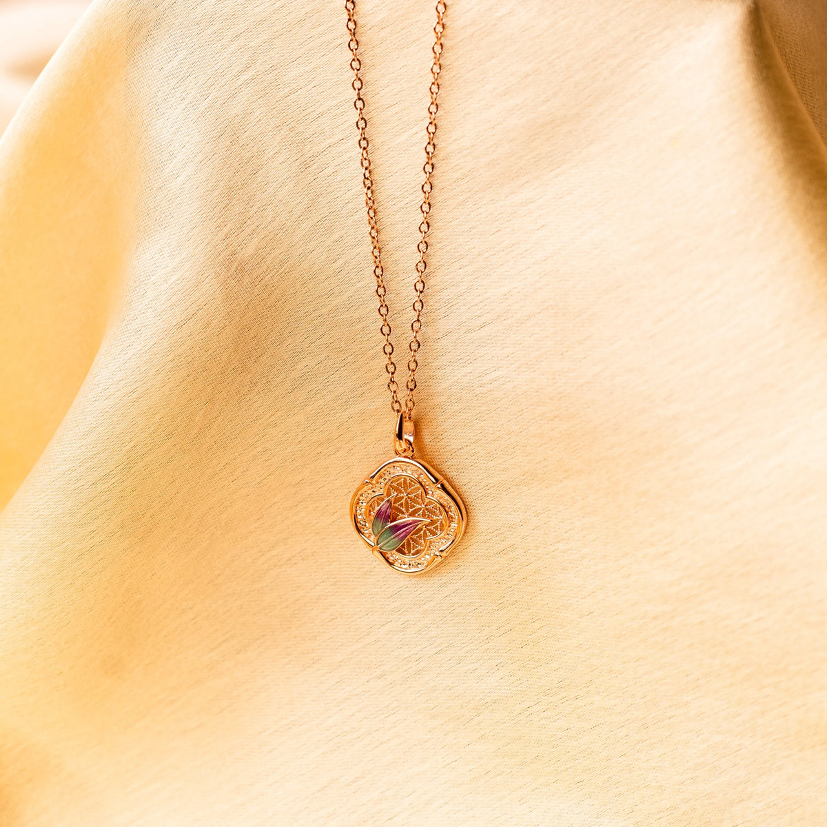 Mystic Medallion Antique 925 Silver Necklace