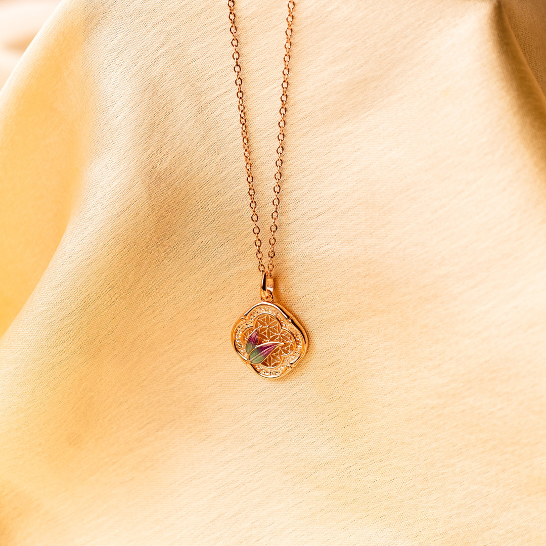 Mystic Gold Medallion Necklace