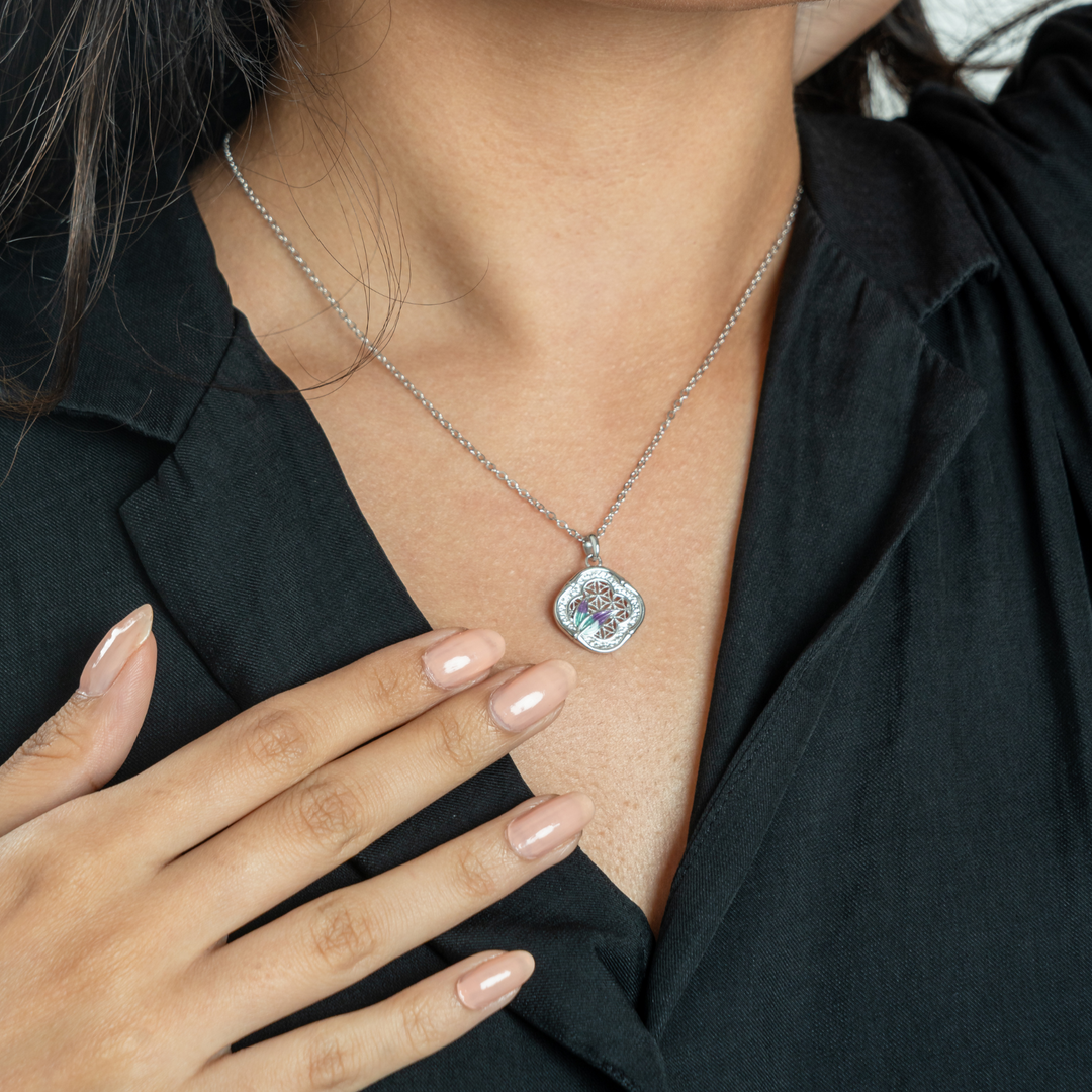 Mystic Gold Medallion Necklace