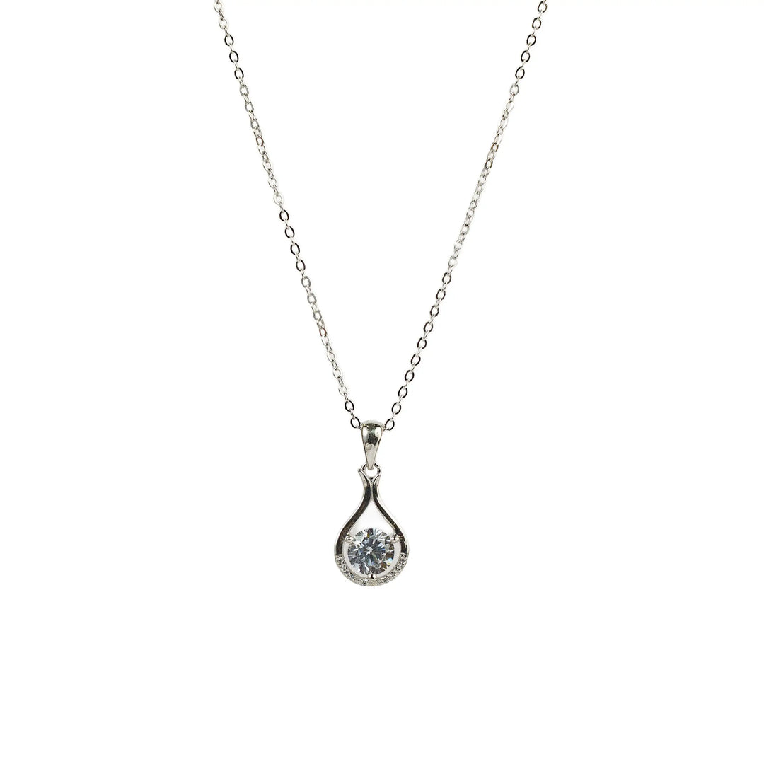 Rose Gold Raindrop Necklace