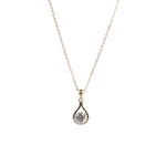 Load image into Gallery viewer, Rose Gold Raindrop Necklace